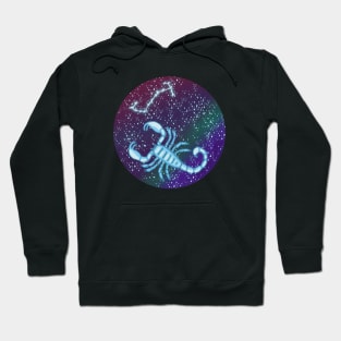 Scorpio Zodiac Sign Scorpion with Constellation Hoodie